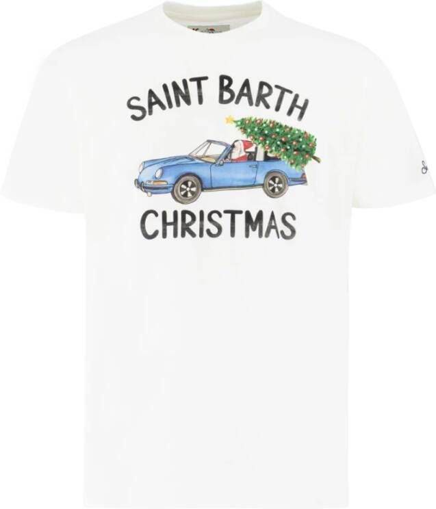 MC2 Saint Barth Cameron t-shirt with graphic print Wit Heren