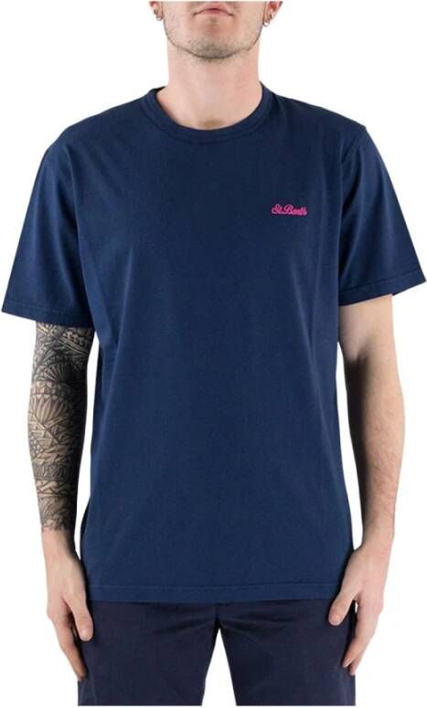 MC2 Saint Barth T-Shirts Blauw Heren