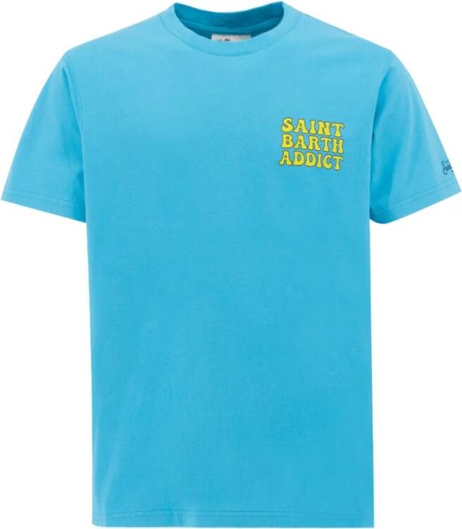 MC2 Saint Barth T-Shirts Blauw Heren