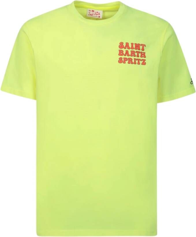 MC2 Saint Barth T-Shirts Yellow Heren