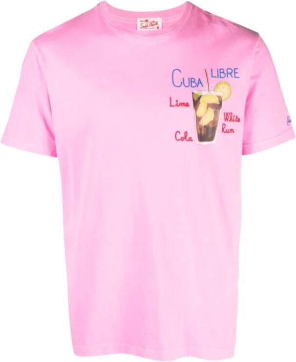 MC2 Saint Barth T-Shirts Roze Heren