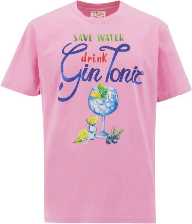 MC2 Saint Barth T-Shirts Roze Heren