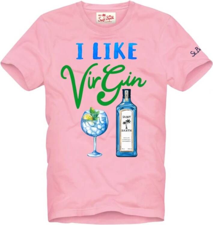 MC2 Saint Barth T-Shirts Roze Heren