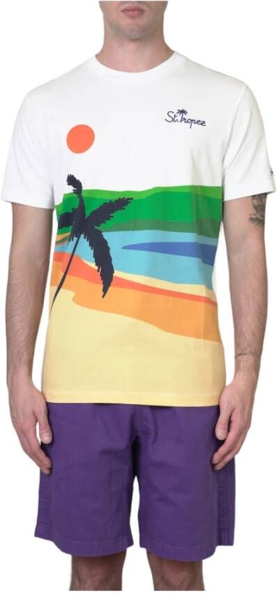 MC2 Saint Barth T-Shirts Wit Heren