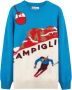 MC2 Saint Barth Maglione Heron Campiglio Postcard Blue Heren - Thumbnail 1