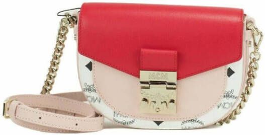 MCM Handtas Mini Rode Visetos Leren Crossbody Heuptas - Foto 4