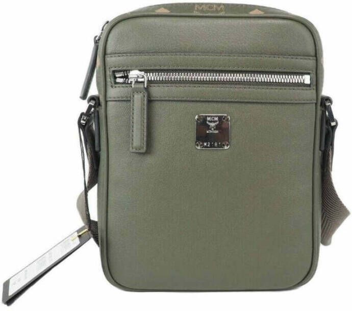 MCM Klassieke Mini Zeeschildpad Leren Crossbody Tas Groen Green Dames