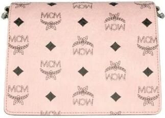 MCM Handtas Zacht roze lederen mini flap lock crossbody handtas - Foto 2