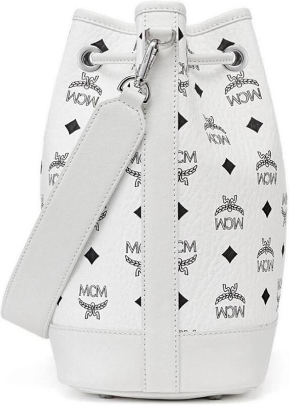 MCM Dessau trekkoordtas in Visetos White Dames - Foto 3