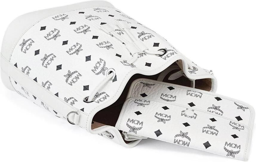 MCM Dessau trekkoordtas in Visetos White Dames - Foto 2