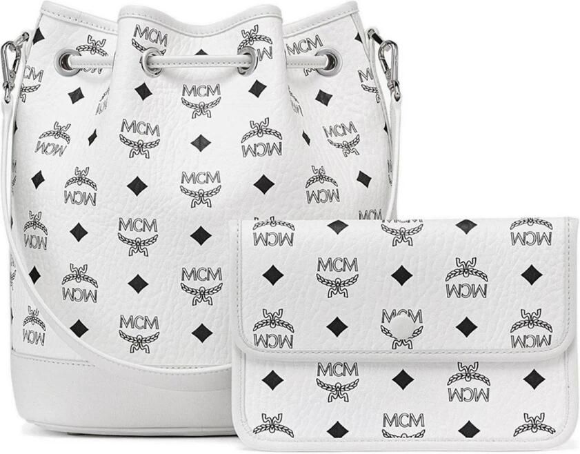 MCM Dessau trekkoordtas in Visetos White Dames