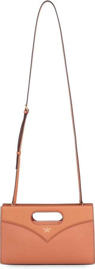 MCM Crossbody bags Diamond Leather Diamant Crossbody Small in bruin - Foto 7