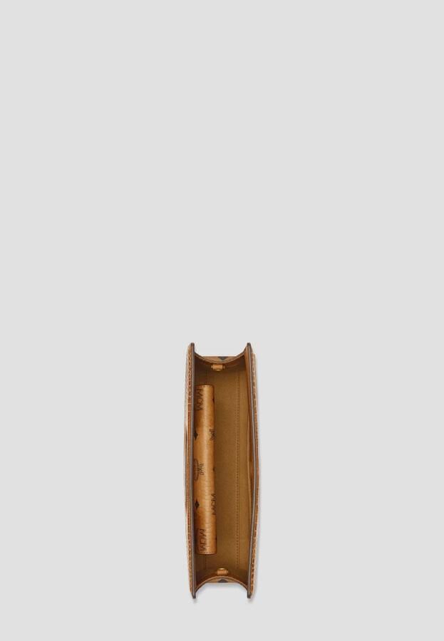 MCM Diamond draagtas in Visetos en leer met krokodillenprint Brown Dames - Foto 3