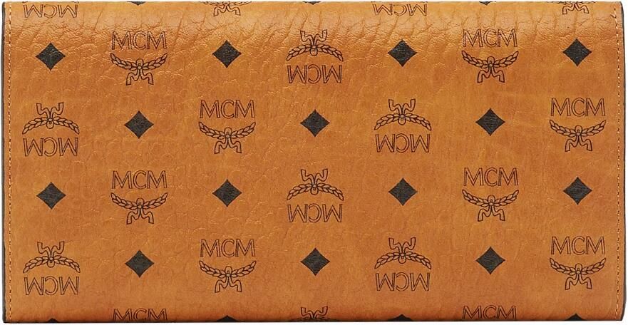 MCM Drievoudige portemonnee in Visetos Brown Dames - Foto 3