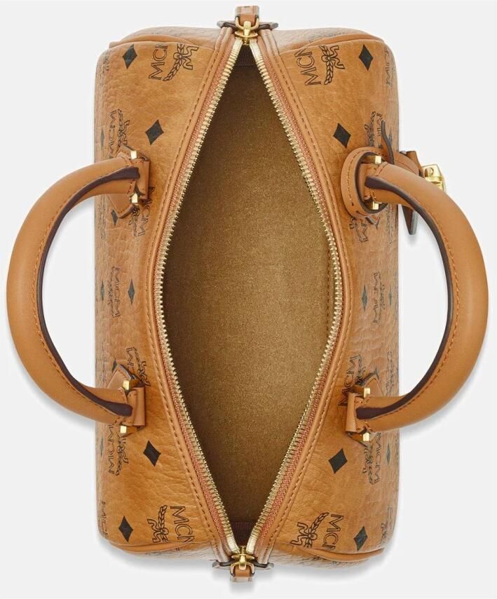 MCM Ella Boston Handtas met Buisvormige Handvatten Brown Dames - Foto 2