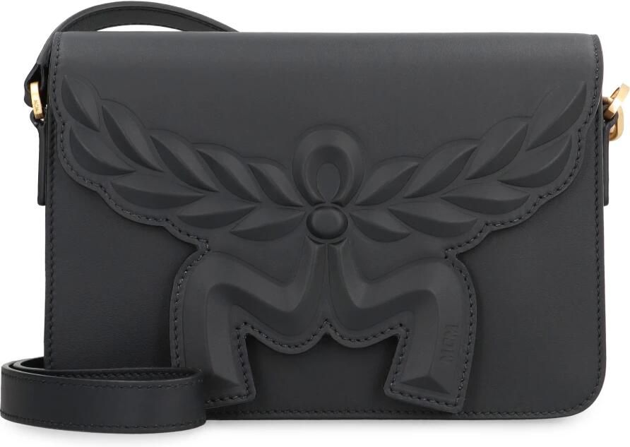 MCM Crossbody bags Himmel Leather Maxi Hn Crossbody Small in zwart - Foto 6