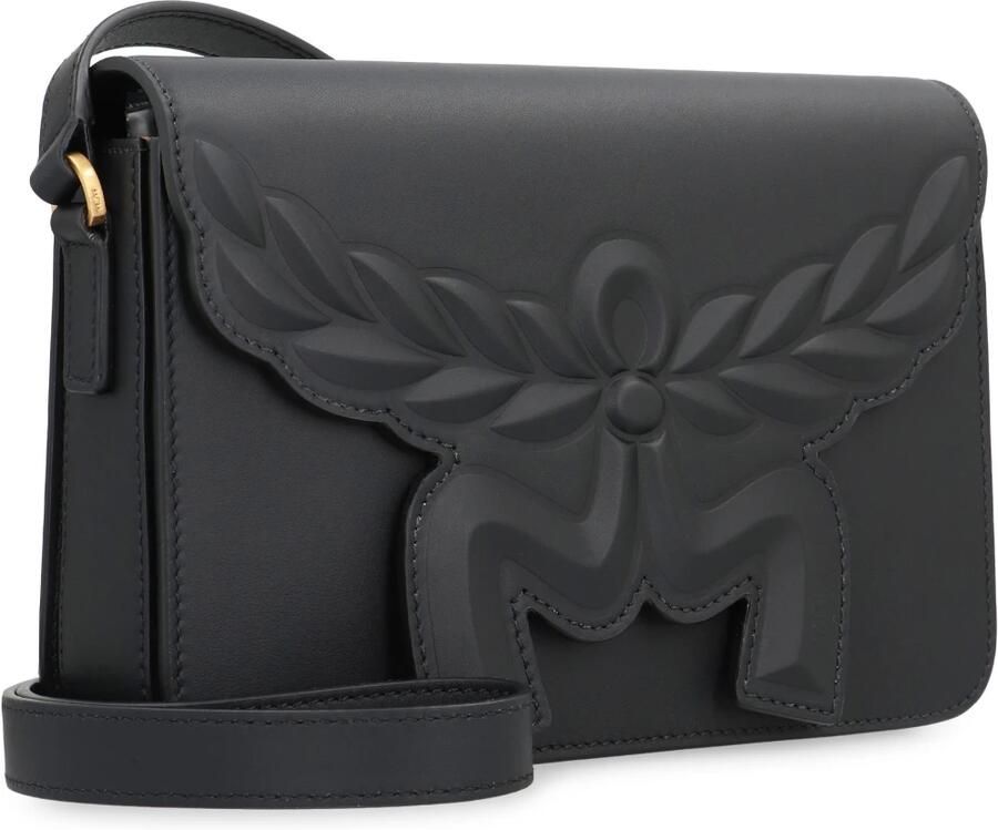 MCM Crossbody bags Himmel Leather Maxi Hn Crossbody Small in zwart - Foto 2