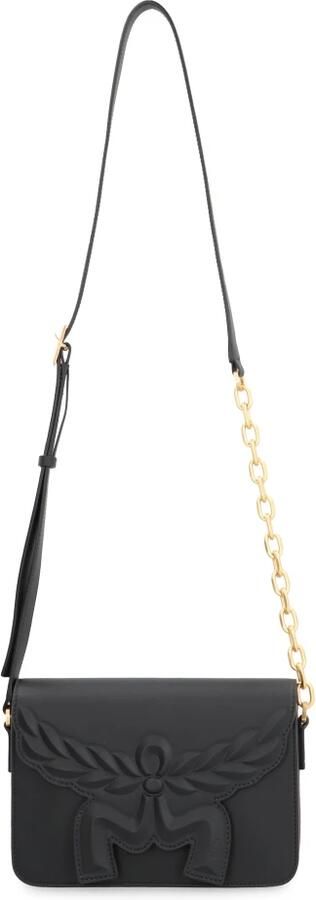 MCM Crossbody bags Himmel Leather Maxi Hn Crossbody Small in zwart - Foto 11