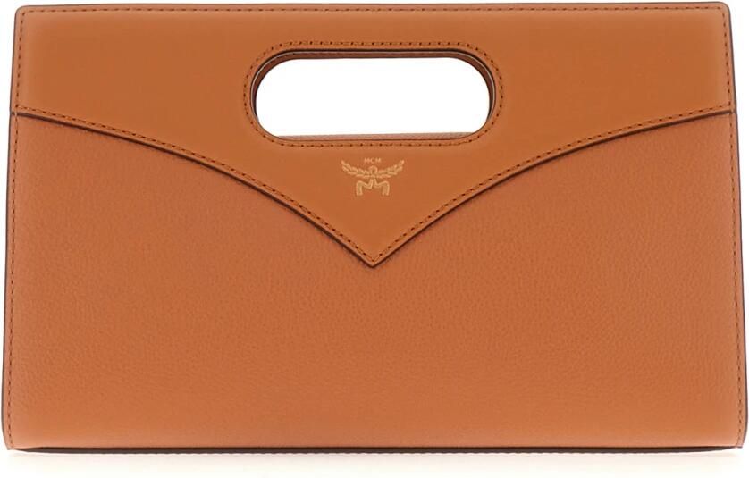MCM Crossbody bags Diamond Leather Diamant Crossbody Small in bruin