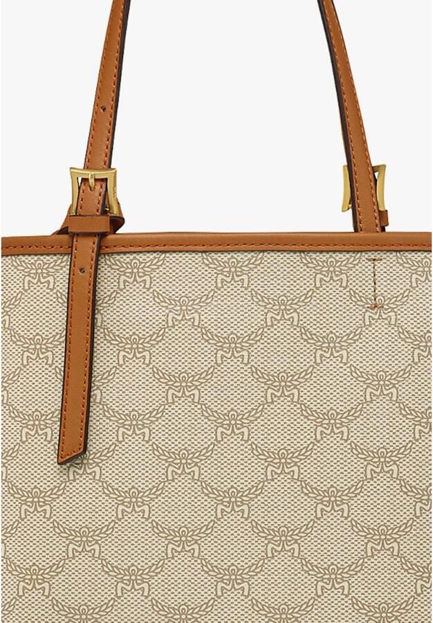 MCM Canvas Schoudertas met Charme Detail Brown Dames - Foto 5