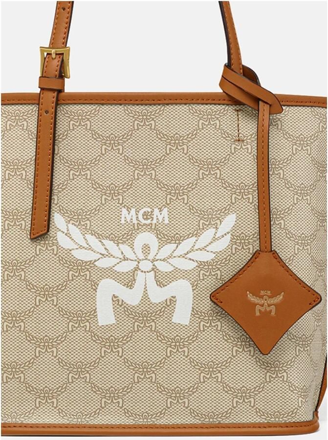 MCM Canvas Schoudertas met Charme Detail Brown Dames - Foto 2