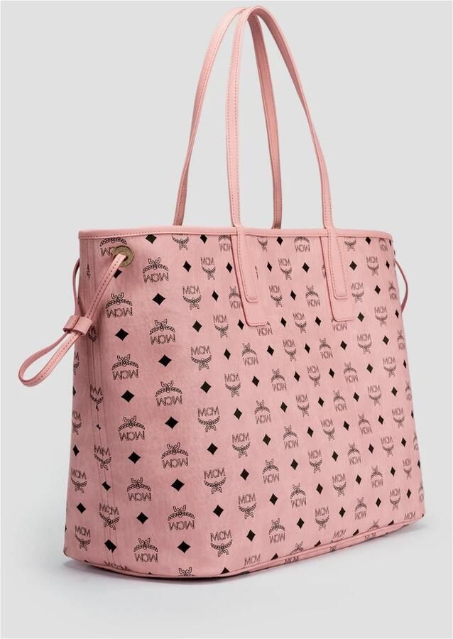 MCM Shoppers Liz Vi Shopper Lrg Pz in poeder roze - Foto 3