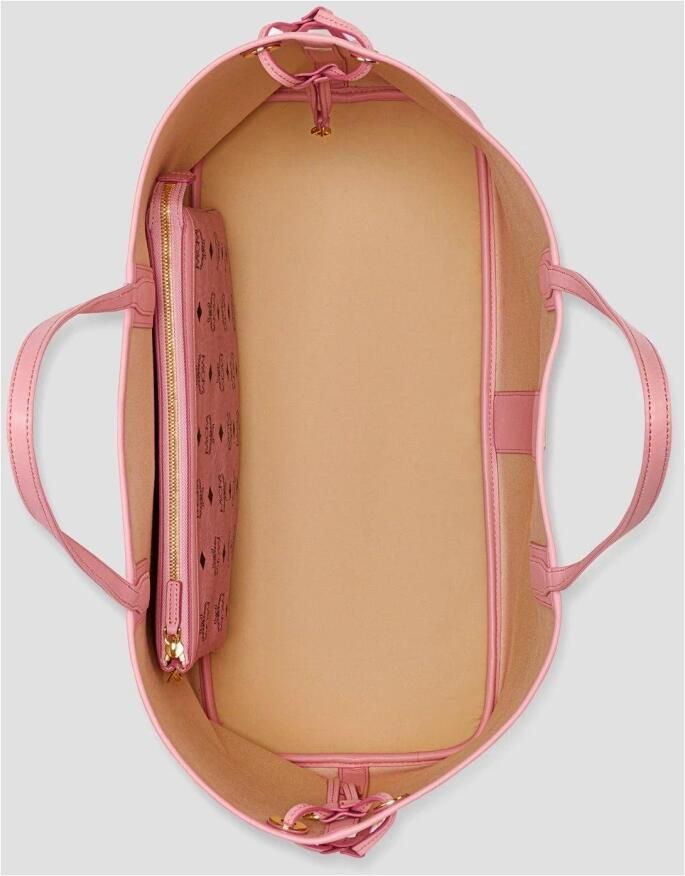 MCM Shoppers Liz Vi Shopper Lrg Pz in poeder roze - Foto 2