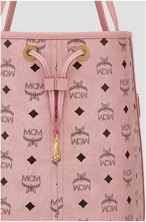 MCM Shoppers Liz Vi Shopper Lrg Pz in poeder roze - Foto 5