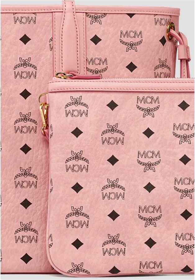 MCM Shoppers Liz Shopper in poeder roze - Foto 4