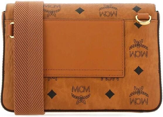 MCM Tracy Schoudertas in Visetos Brown Dames - Foto 6