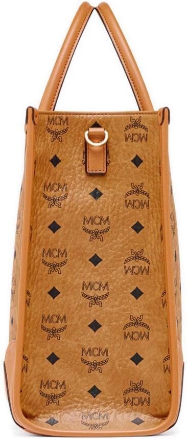 MCM Totes & shoppers Munchen Visetos Tote Large in cognac - Foto 4