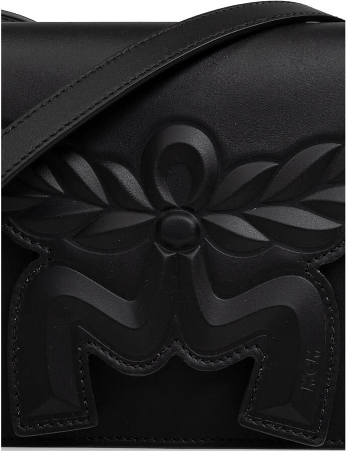 MCM Crossbody bags Himmel Leather Maxi Hn Crossbody Small in zwart - Foto 3