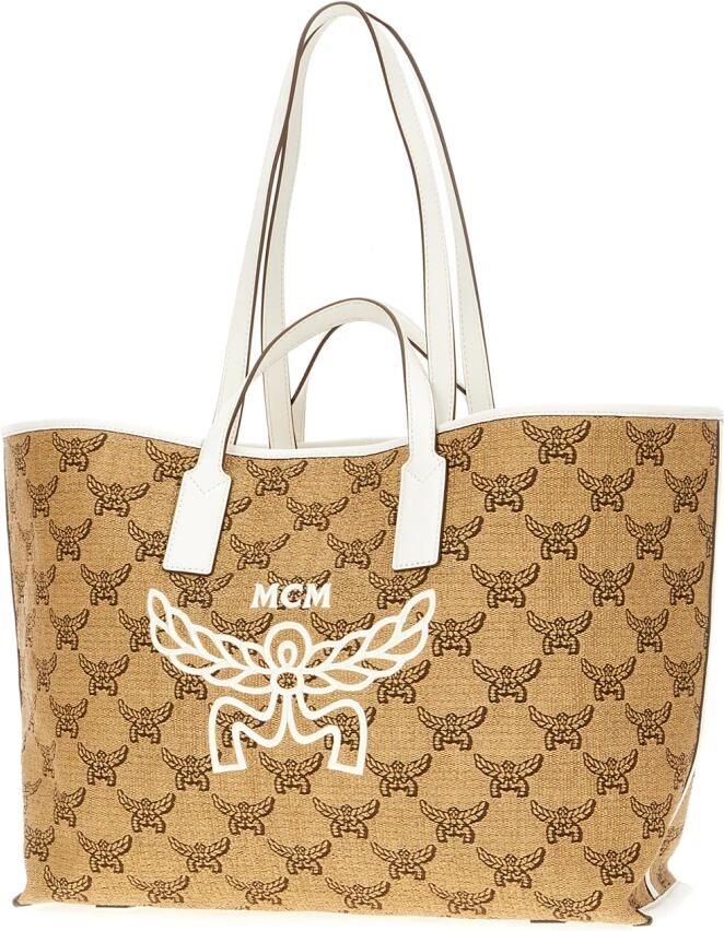 MCM Shoppers Himmel Oth Shopper Med In One Size in beige - Foto 5