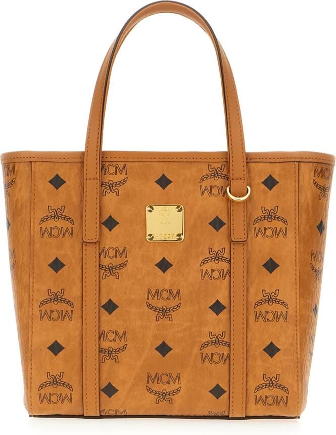 MCM Shoppers Toni Vi Shopper Mni Co One Size in cognac - Foto 4
