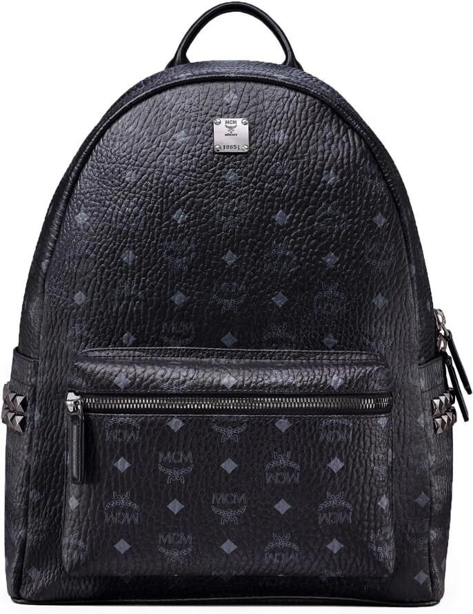 MCM Stark rugzak in Visetos met zijstuds Black Unisex - Foto 4