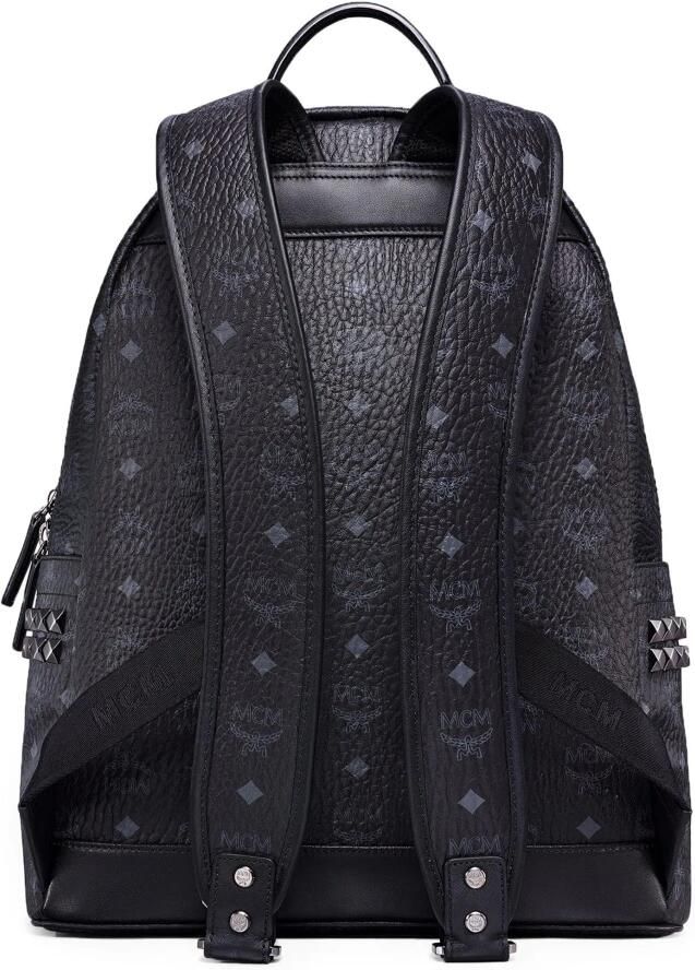 MCM Stark rugzak in Visetos met zijstuds Black Unisex - Foto 2