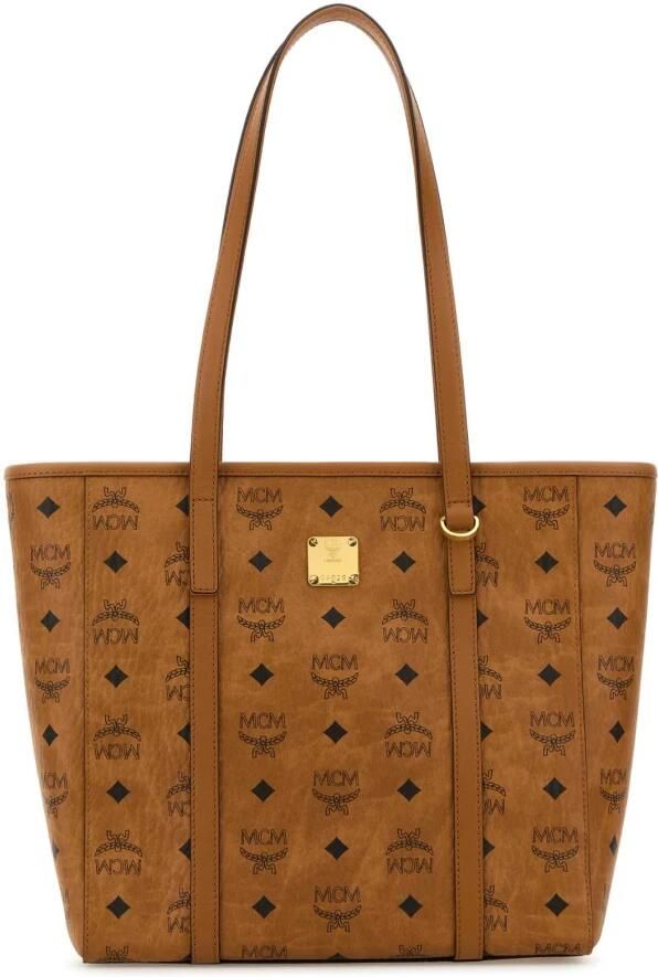 MCM Shoppers Toni Vi Shopper Sml Co in cognac