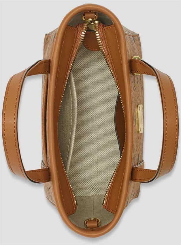 MCM Toni Shopper met bovenrits in Visetos Brown Dames - Foto 4