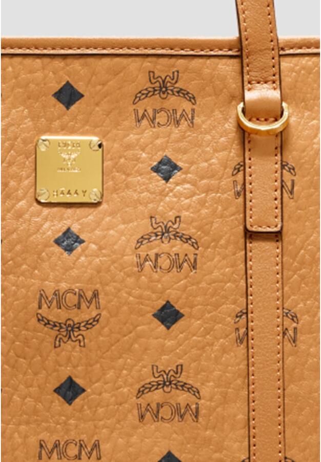 MCM Shoppers Toni Vi Shopper Med Co One Size in cognac - Foto 6