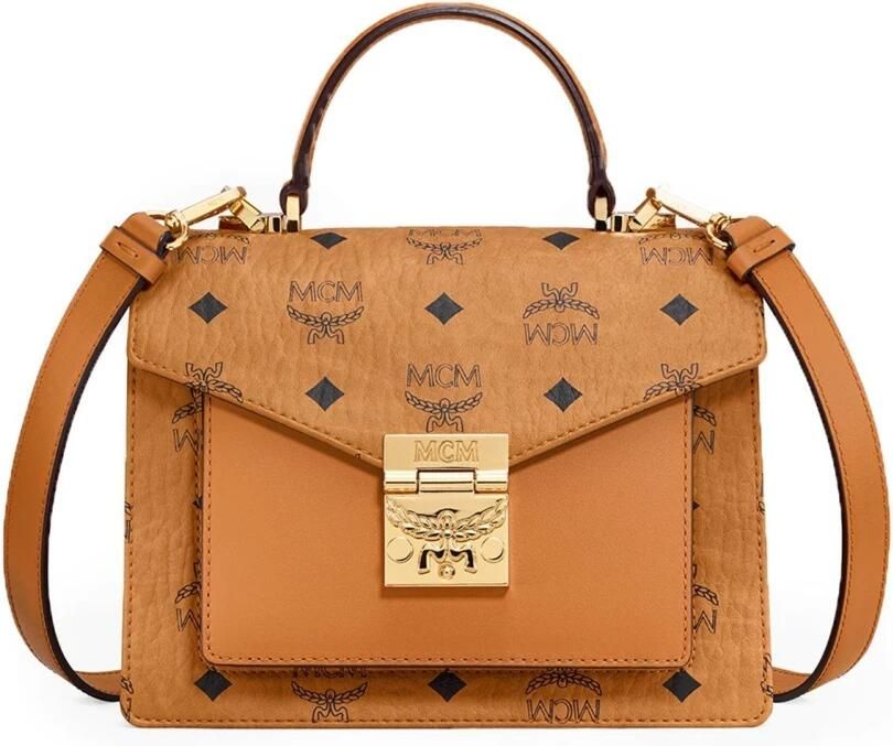 MCM Satchels Tracy Vi Satchel Sml Co One Size in cognac - Foto 7