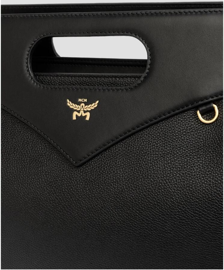 MCM Shoppers & Totes Diamant Soft Leather Tote Large in zwart - Foto 2