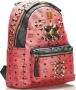 MCM Pre-owned Canvas backpacks Roze Dames - Thumbnail 1