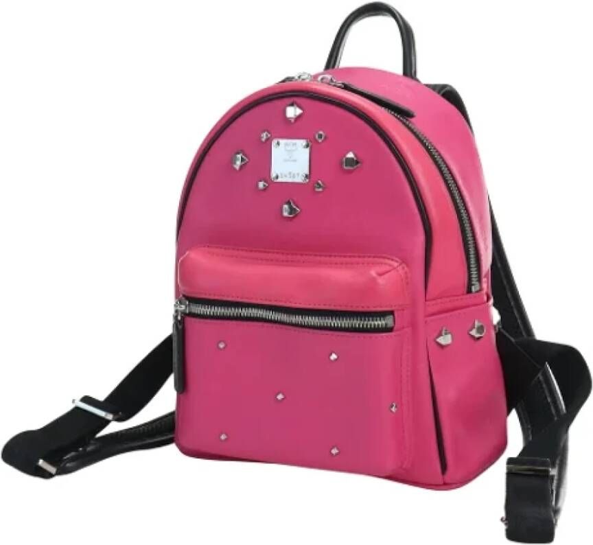 MCM Pre-owned Canvas backpacks Roze Dames