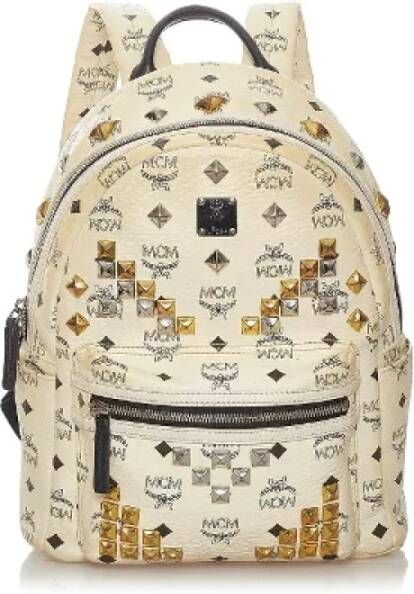 MCM Pre-owned Canvas backpacks Wit Dames