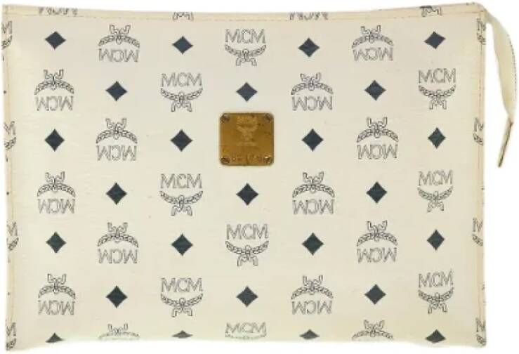MCM Pre-owned Canvas handbags Wit Dames