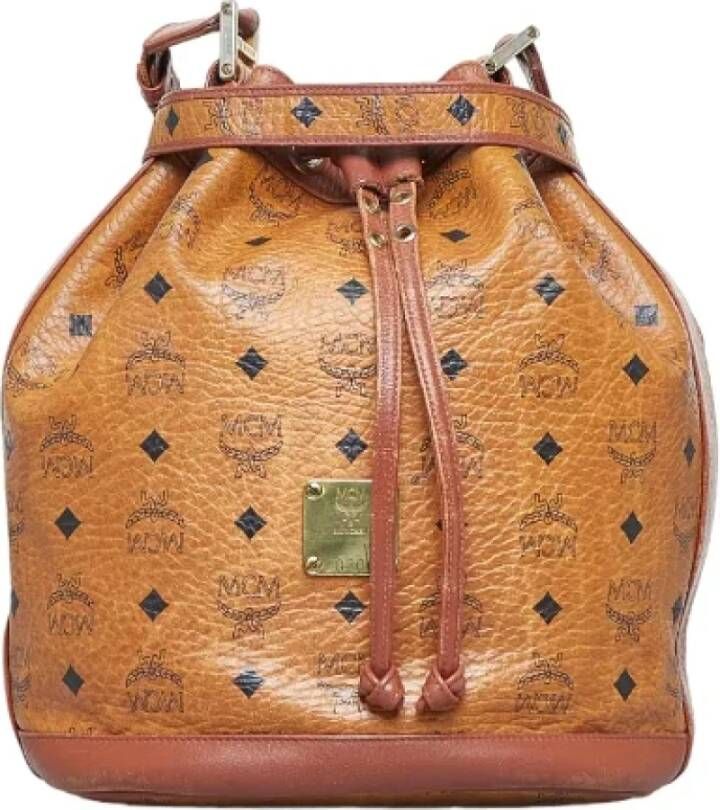 MCM Pre-owned Canvas shoulder-bags Bruin Dames