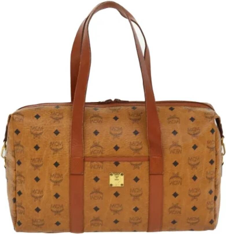 MCM Pre-owned Canvas shoulder-bags Bruin Dames