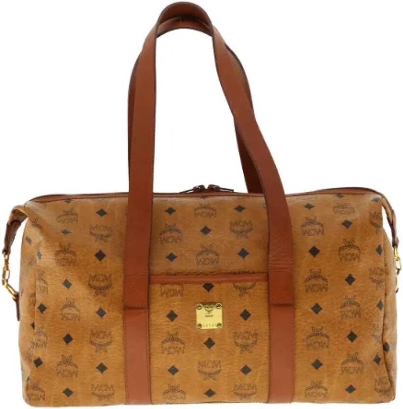 MCM Pre-owned Canvas shoulder-bags Bruin Dames