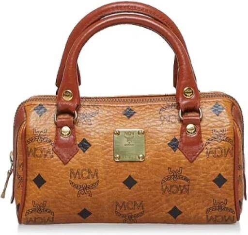 MCM Pre-owned Canvas shoulder-bags Bruin Dames