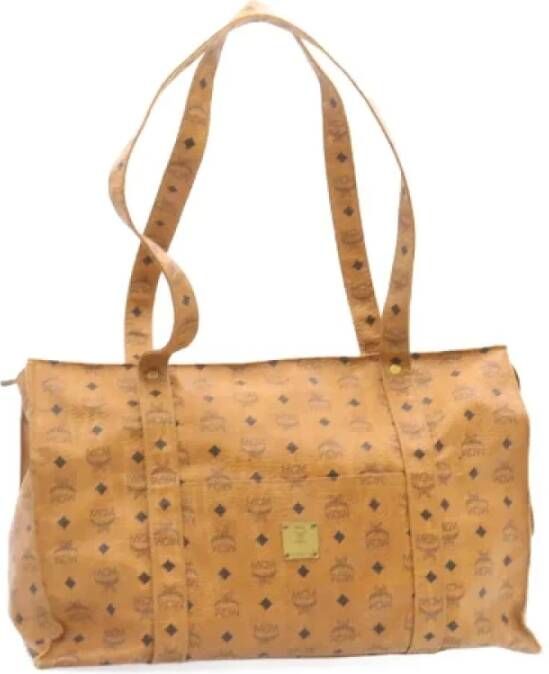 MCM Pre-owned Canvas shoulder-bags Bruin Dames